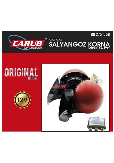 Carub 2751558 Korna 12V Mitsuba Tip Cat Cat