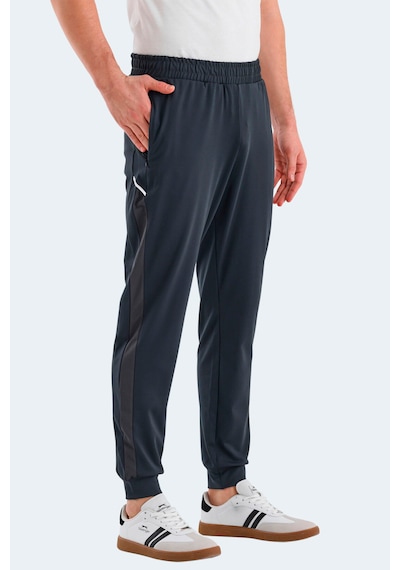Slazenger  Raluca Erkek Fermuar Cepli Dar Paça Koyu Gri Eşofman Altı