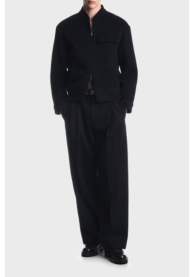 Emporio Armani % 100 Yün Regular Fit Kolej Yaka Ceket Erkek Ceket Em006725 Af27994 Ub118 Lacivert