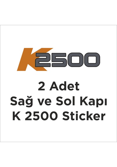 Kia Bongo K2500 Kupa Kapı Dış Ve Iç Etiketleri Kapı Etiketi