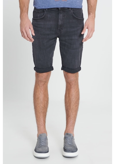 Ac&Co / Altınyıldız Classics Erkek Antrasıt Slim Fit Dar Kesim Pamuklu Esnek Denim Şort Antrasit