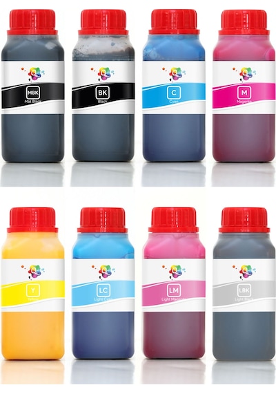 QC Epson T5431 T5432 T5433 T5434 T5435 T5436 T5437 T5438 Kartuş Mürekkep Seti 250ml 8 Renk