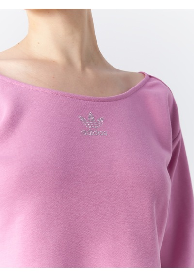 Adidas Adıdas Luxe Slouchy Crew Kadın Sweatshırt Hf6775 Pembe