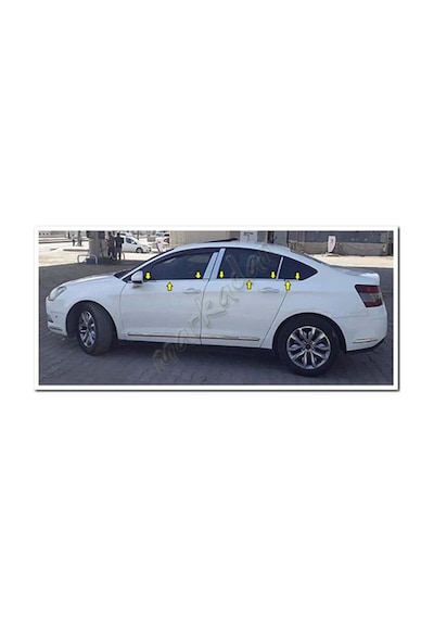 Woc Chrome Citroen C5 Krom Cam Çıtası 2008 Sonrası 6 Parça Paslan