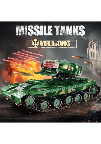 55027 Füze Tank Kumandalı&motorlu Yaratıcı Yapı Blok Seti Building Blocks Missile Tanks - 1449 Parça