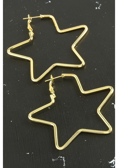 Ilkeshop Yıldız Trend Küpe 6 Cm-sarı çok renkli 93242753