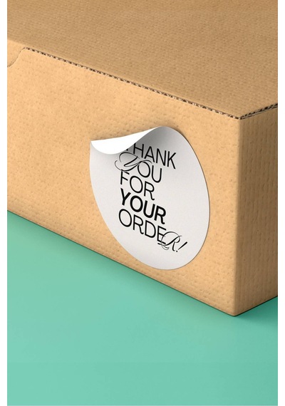 Thank You For Your Order Sticker 3x3cm St2183 Çok Renkli