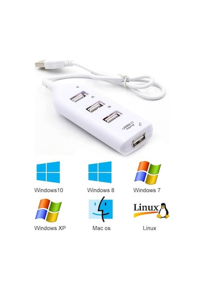 4 Port USB 2.0 Hub - USB Çoklayıcı Yüksek Hız Pc Laptop