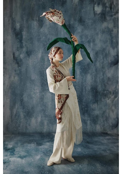 Defacto Fresh Scarfs X Defacto Autumn Garden Viskon Şal I1747ax26smbn66 Kahve-bn66