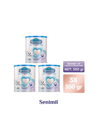 Senimil Laktozsuz Bebek Sütü 350 G 3 Adet