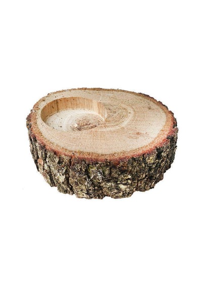 Ağaç Kütük Tealight Mumluk Oval Küçük Pk:1 Kl:200
