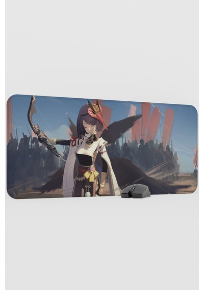 Kujou Sara Genshin Impact Anime Oyuncu V2 - 90x40 Xxl Gaming Mouse Pad Fare Altlığı