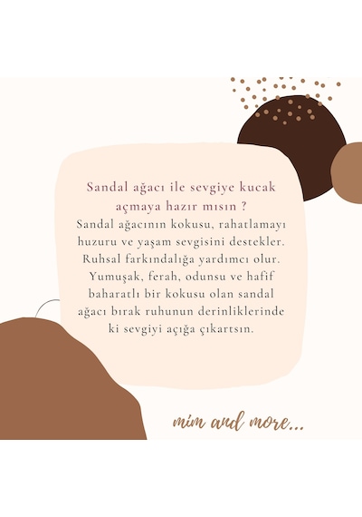 5'li Sandal Ağacı Tütsü Çubukları