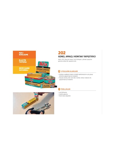 Akfıx Kontak Yapıştırıcı 50 Ml Tüp