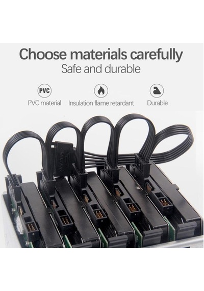 SATA Power Erkek To 5 Port Sata Dişi Harddisk Çevirici Güç Kablo