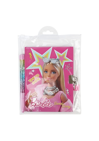 Barbie Kilitli Hatıra Defteri Ve Kalem Seti B-2401 Pink
