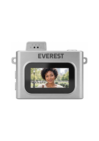 Everest Adk1980, Kahverengi, 720p Hd, 200mah Batarya, 1&quot Ekran, Anahtarlık Askılı, Flashlı, Mini Retro Dijital Kamera