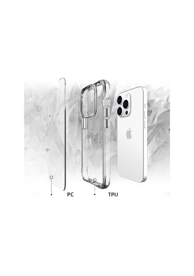 Apple Uyumlu iPhone 14 Pro Max Zore Şeffaf Ultra İnce Airbag Tasarımlı Okka Kapak