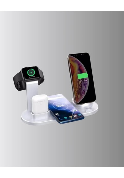 Kablosuz Şarj İstasyonu 4 Ü 1 Arada İphone Watch Ve Airpods Uyumlu Diğer 95060771