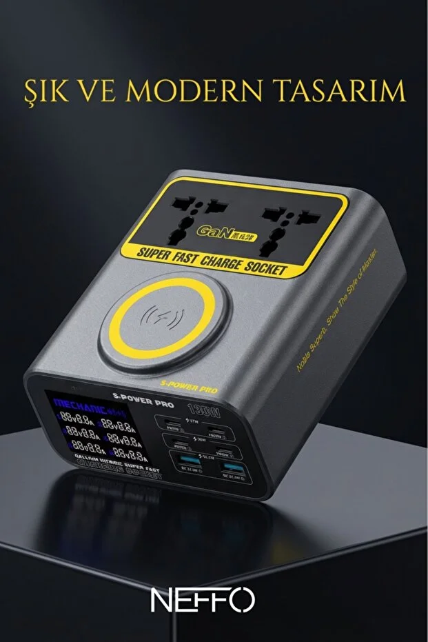 Mechanıc S-power Pro 135w Çok Fonksiyonlu Hızlı Şarj İstasyonu