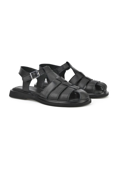 Ziya, Kadın Hakiki Deri Sandalet 1511047z600 Siyah 1511047z600 000 Siyah