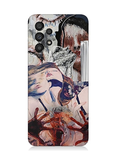 Samsung Galaxy A73 Uyumlu Soyut Kadın Desenli Silikon Kılıf