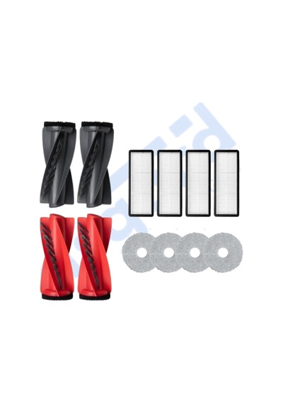 Roborock Qrevo Curv Uyumlu 2 Ana Fırça 4 Filtre 4 Mop Pkt-iasgf0000590