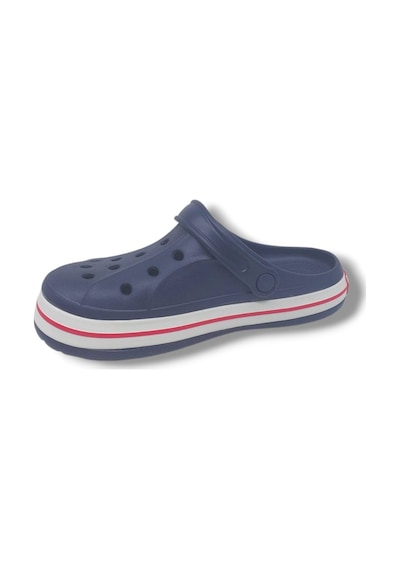 Zerhan Cflex 22233 Unisex Lacivert Kırmızı Beyaz Sabo Terlik Sandalet Lacivert
