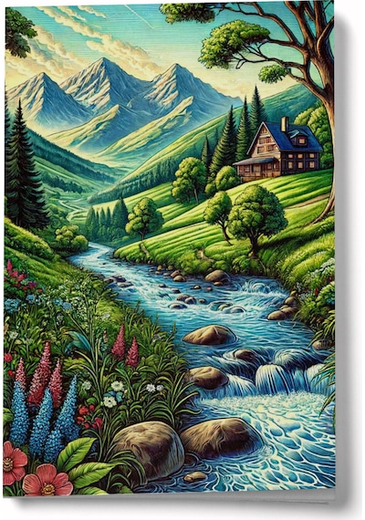 Bir İlkbahar Günü Mini Defter Çok Renkli