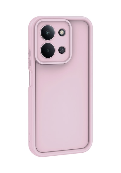 Redmi 15c Kılıf Kamera Korumalı Zore Ananas Kapak - Pembe Pembe