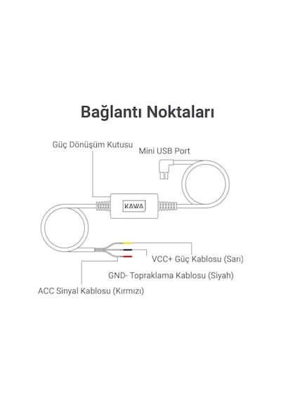Pt01 D8 / D10 Uyumlu Mini Usb Modu Bağlantı Kiti Akü Sigorta Modunda Kayıt İçin Bağlantı Kablosu