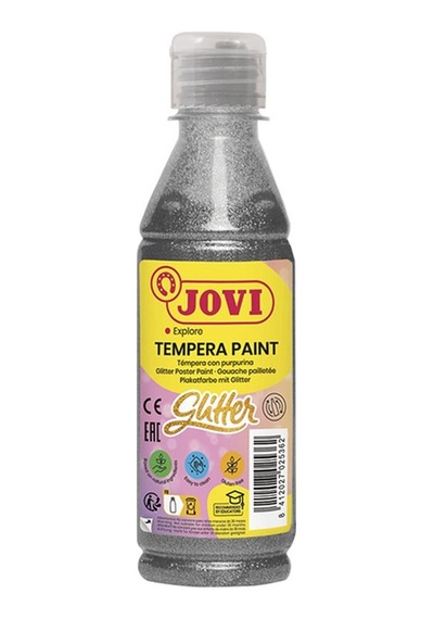 Jovı 517 Guaj Boya Simli 250ml Gümüş Çok Renkli
