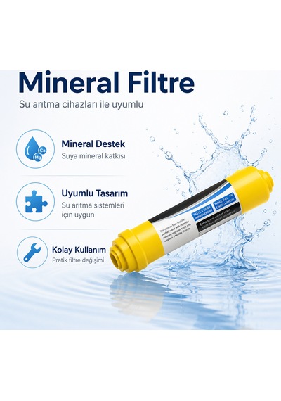 Su Arıtma Cihazı Mineral Filtresi Inline Filtre 408694079