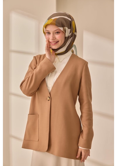 Silk Home Aura Eşarp 140001-09 Koyu Mint, Hardal, Kahve, Yağ Yeşili, Sütlü Kahve