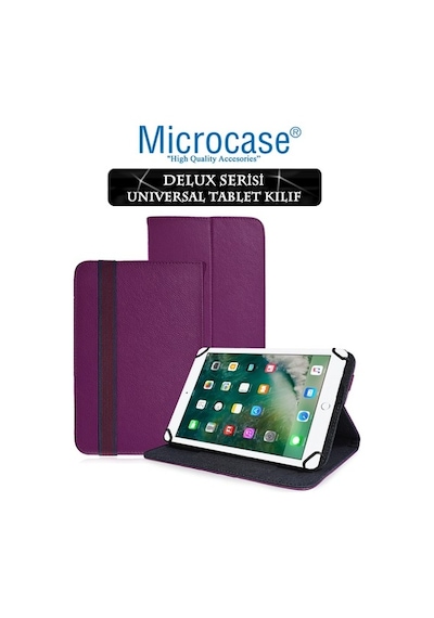 Microcase Apple Uyumlu iPad 9.7 2017 Delüx Serisi Universal Standlı Deri Kılıf