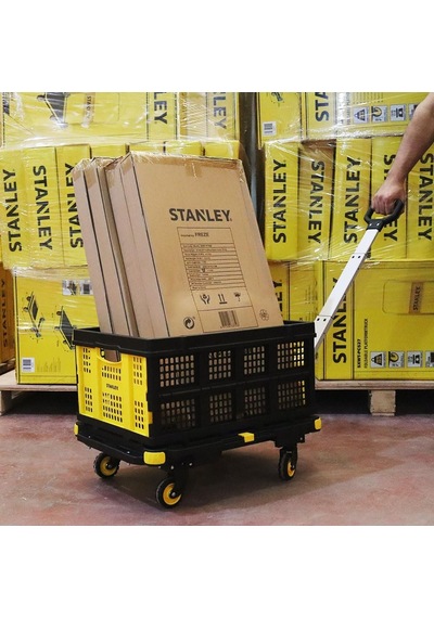 Pc532b 137kg 62x45cm Dört Tekerli Çekme Kollu Yük Ve Paket Taşıma Arabası + Ft505 25kg Katlanır Çok Amaçlı Ta