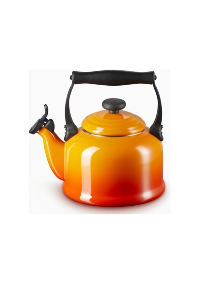 Le Creuset Geleneksel Islık Çalan Emaye Kaplı Çaydanlık, 2.1l Çaydanlıklar Turuncu