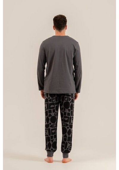 Rolypoly Baba Oğul Live The Forest Gri Uzun Kol Pijama Takım Rp3868-a-v1 Rp3868-a-v1