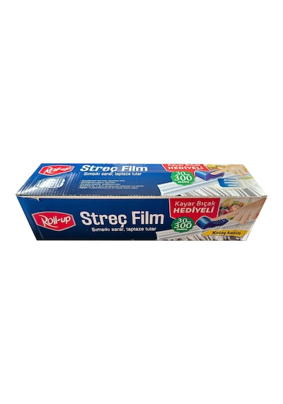 Roll-Up Şeffaf Mutfak Rulo Streç Film 30 CM x 300 M