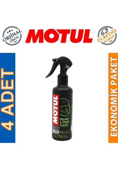Motul M1 Kask ve Vizör Temizleme Sprey 250 Ml Helmet&Visor 4 Ade