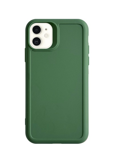 Apple iPhone 11 Uyumlu Kamera Korumalı Darbeye Dayanıklı Renk Atmayan Keep Silikon Kılıf Haki