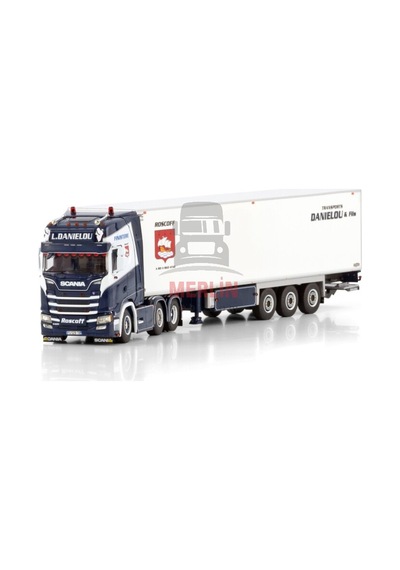1/50l. Danielou Scanıa S Hıghlıne Cs20h 6x2 Twın Steer Reefer Traıler - 3 Axle