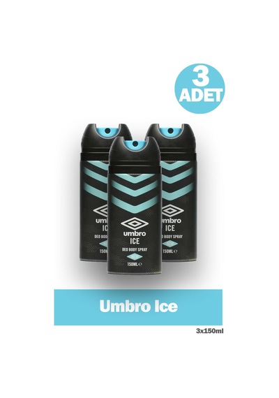 Umbro Ice Erkek Deodorant Sprey 150 Ml 3 Adet