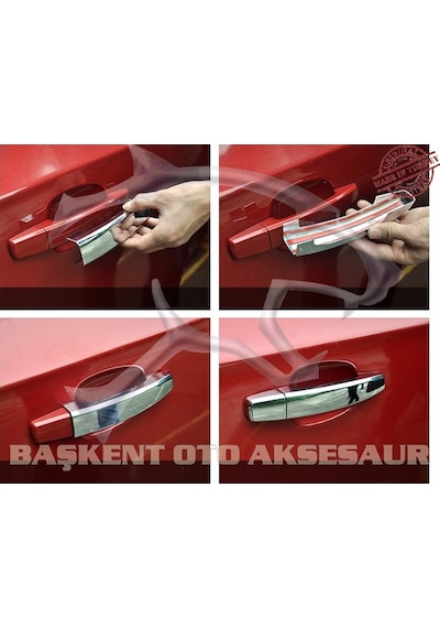 Peugeot Bipper Krom Kapı Kolu 4 Kapı 2008   Üzeri