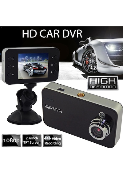 2.4 İnç Tft Ekran Araç İçi Kamera 140 Geniş Açı 1080p Gece Görüşlü Uyumlu Yol Kayıt Çakmaklık Girişli