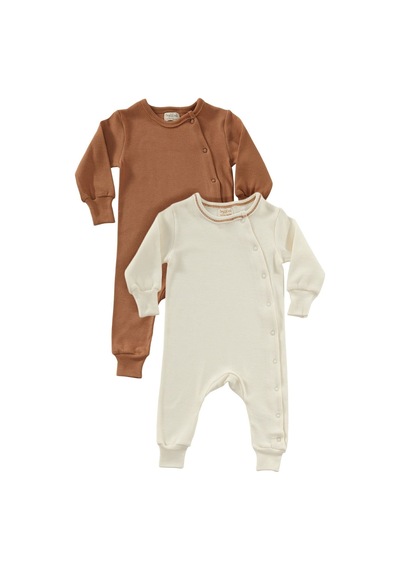 Tinylamb Spice Unisex 2 Parça Organik Pamuk Bebek Ve Çocuk Tulumu 2'li Takım Kiremit-krem Tinylamb Spice Unisex 2 Parça Organik Pamuk Bebek Ve Çocuk Tulumu 2'li Takım Kiremit-krem