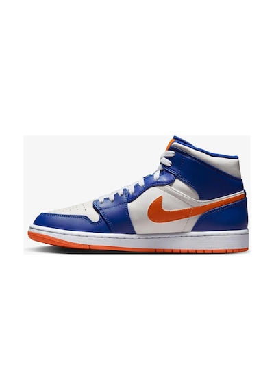 Nike Air Jordan 1 Mid 'knicks' Fd1029 400 Erkek Spor Ayakkabı Mavi Beyaz Mavi Beyaz