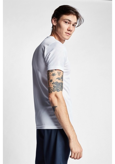 Lescon Beyaz Erkek Kısa Kollu T-Shirt 22S-1298-22B Beyaz
