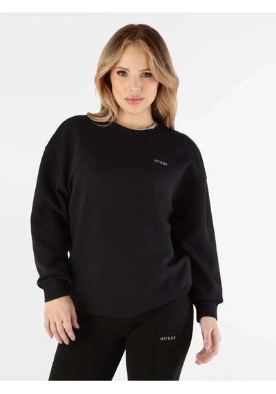 Guess Viskon Karışımlı Siyah Kadın Sweatshirt V6gq17k3250-jblk