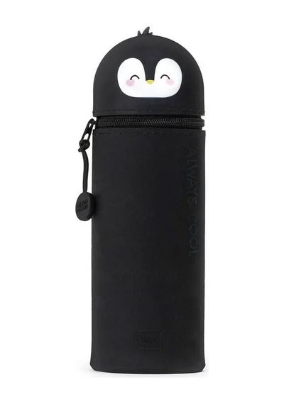 Legami Kawaii 2-ın-1 Silikon Kalem Çantası Penguen Ka0015 Çok Renkli